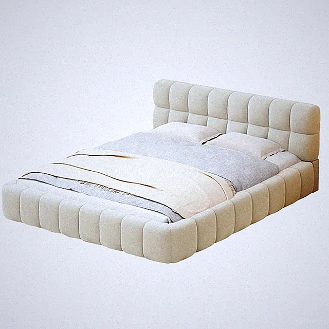 Polsterbett 140x190cm Jugendbett Doppelbett Beige mit Lattenrost ohne Matratze