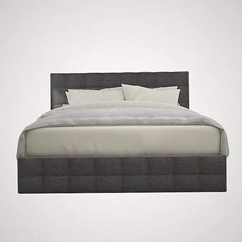 Polsterbett Doppelbett 140x200 cm Stauraumbett Bettgestell mit 4 Schubladen Grau