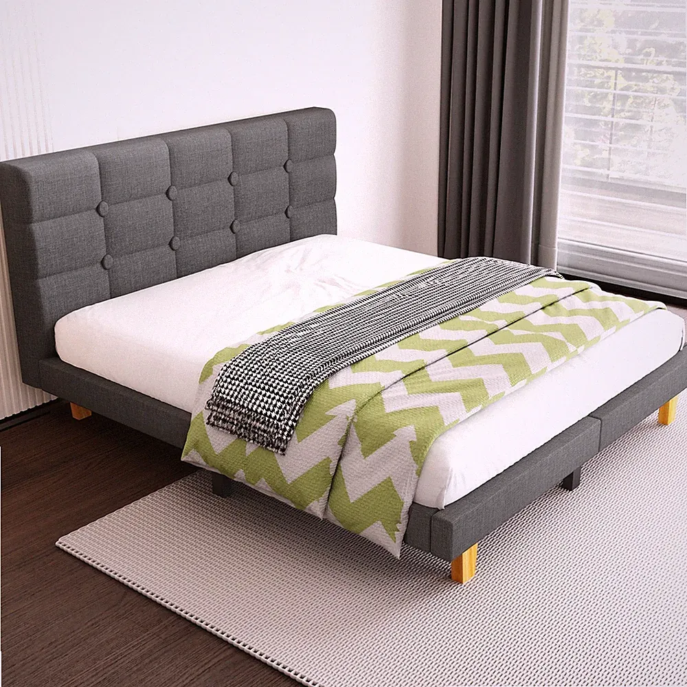 Polsterbett 140x200cm Doppelbett Jugendbett Bettgestell Bett mit Lattenrost Efwp