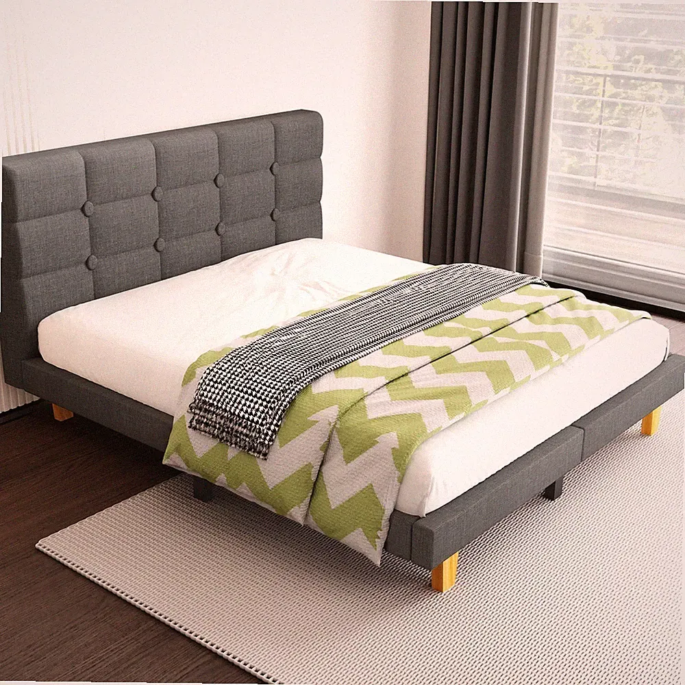 Polsterbett 140x200cm Doppelbett Jugendbett Bettgestell Bett mit Lattenrost Efwp