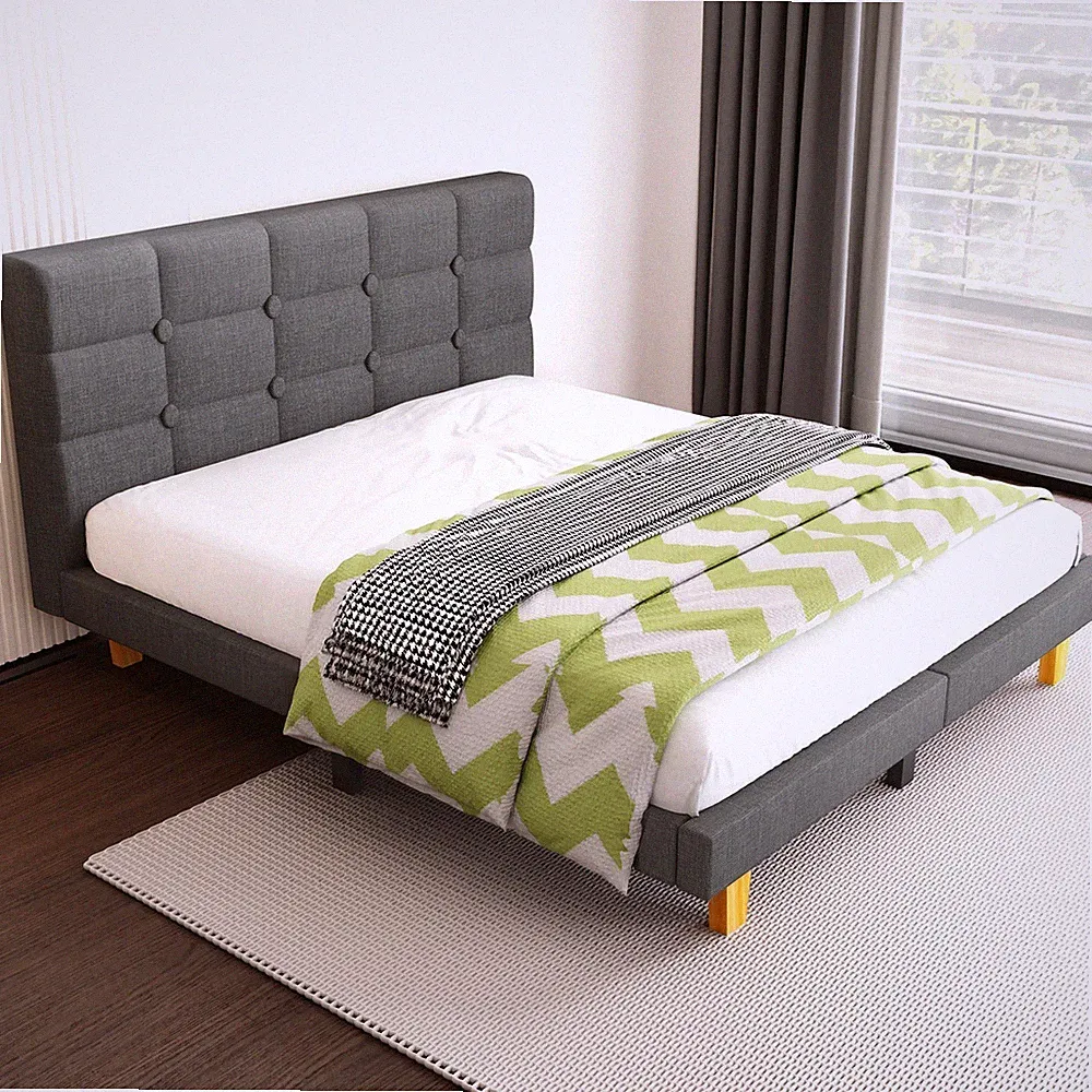 Polsterbett 140x200cm Doppelbett Jugendbett Bettgestell Bett mit Lattenrost Efwp