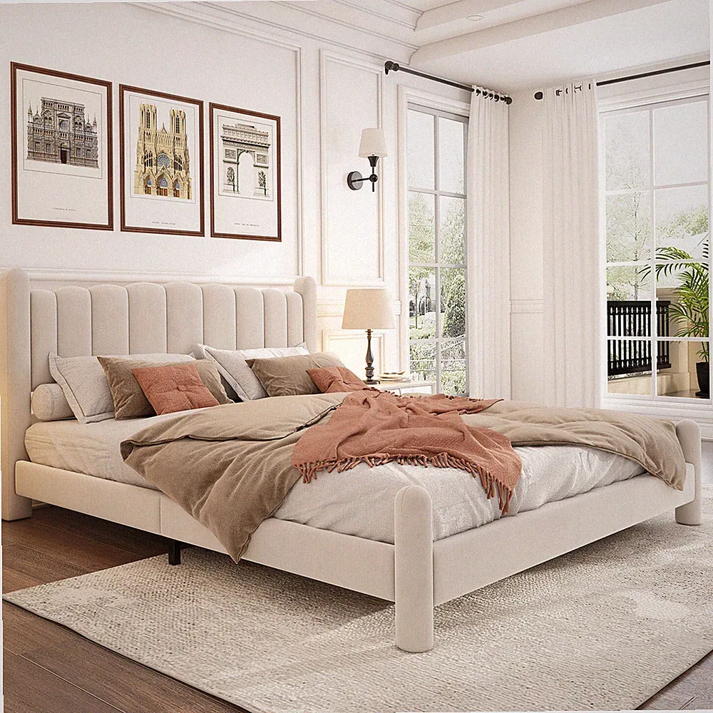 Polsterbett 160x200cm Samt Bettgestell mit Lattenrost Jugendbett Doppelbett