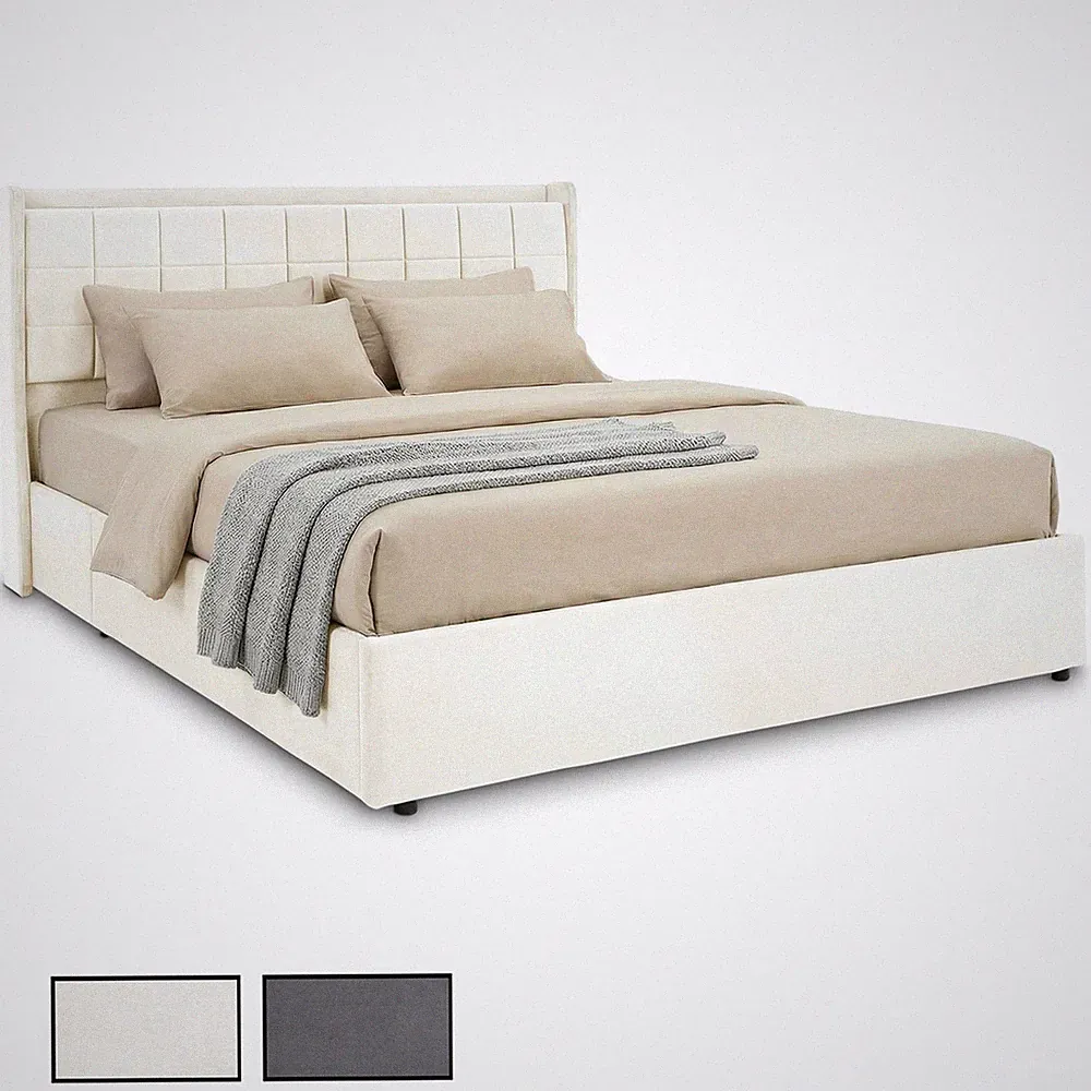 Polsterbett Bett 160x200 mit Lattenrost und Bettkasten