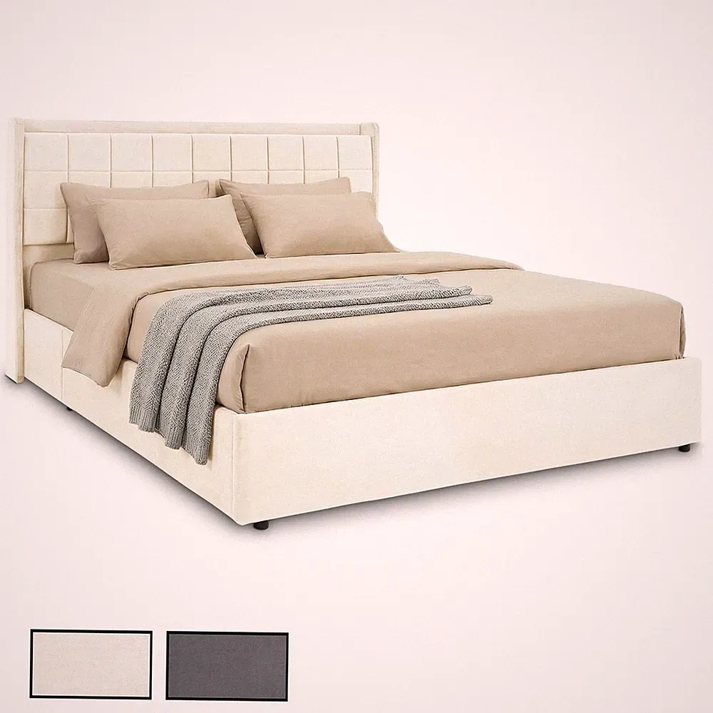 Polsterbett Bett 160x200 mit Lattenrost und Bettkasten