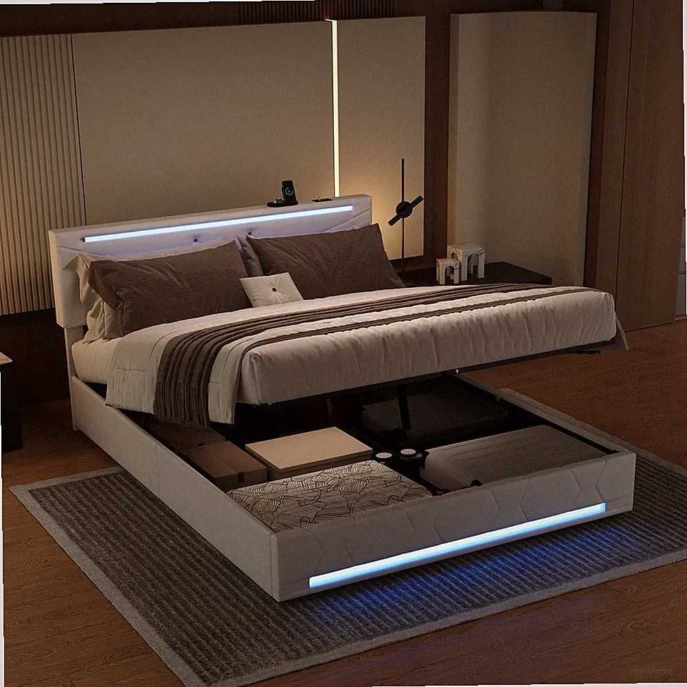 Beige Boxspringbetten