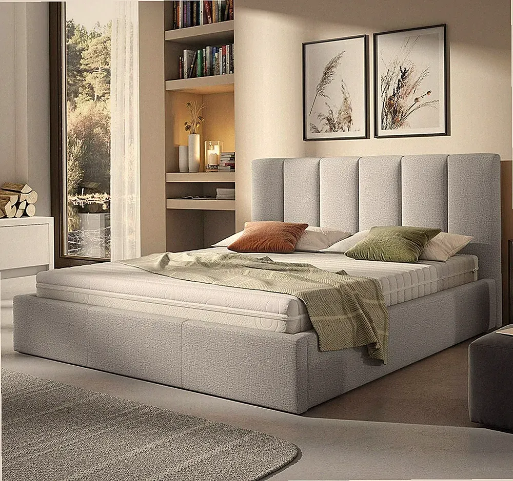 Polsterbett Cave Bettgstell Doppelbett Bettkasten Bett Schlafzimmer Modern Stil