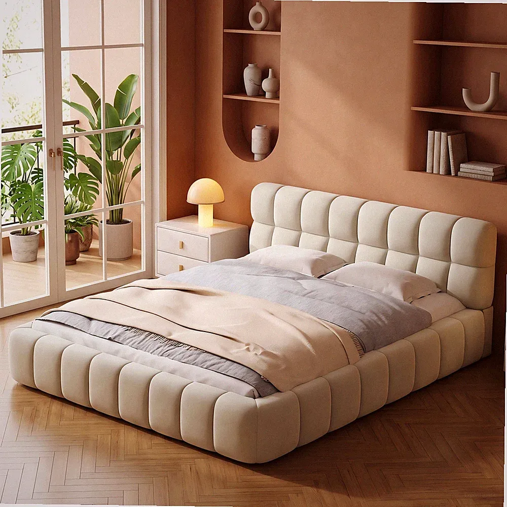 Polsterbett Doppelbett 160 x 200cm Jugendbett Gästebett mit Flachbett Lattenros