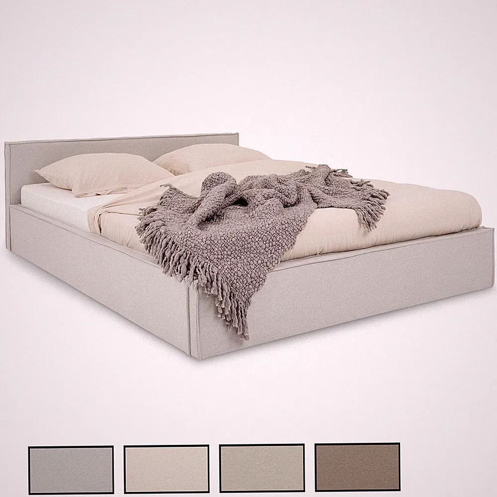 Polsterbett Doppelbett 160x200 cm mit Lattenrost modern
