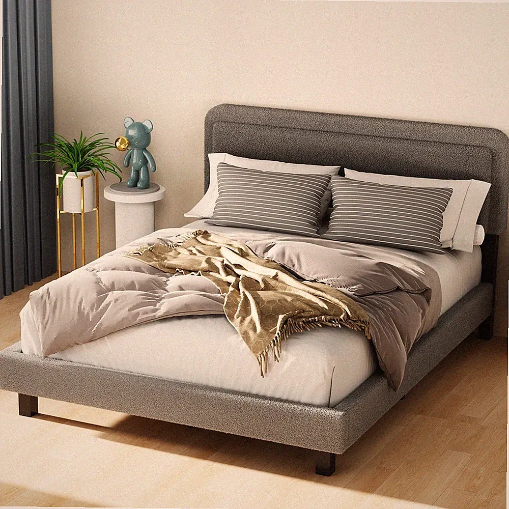 Polsterbett Doppelbett Bettgestell 140x200cm 160x200cm mit Lattenrost Designbett