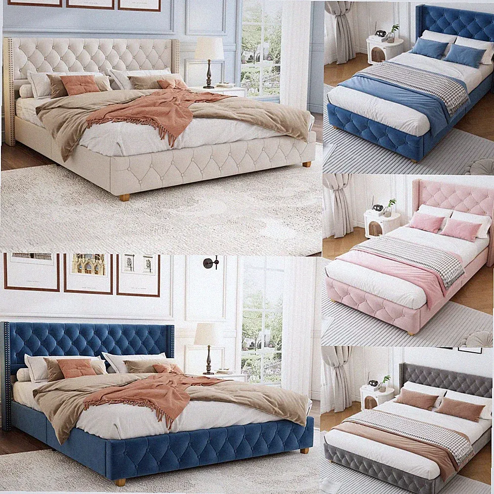 Polsterbett Doppelbett Einzelbett Bettgestell Betten 90x200 160x200 180x200 cm