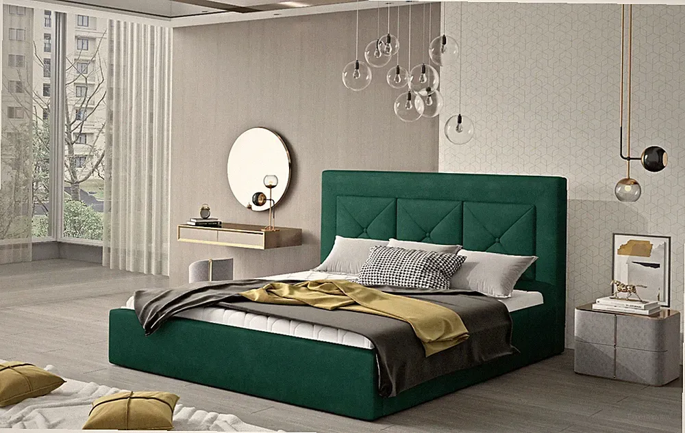 Polsterbett Doppelbett Kati 200x200 cm ohne Matratze ohne Bettkasten Modern 23
