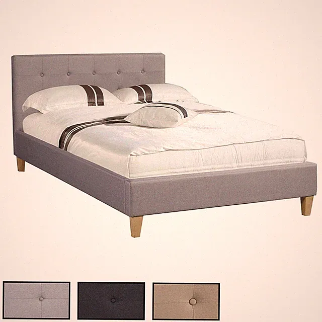 Polsterbett Einzelbett 120x200 cm inkl. Lattenrahmen Bettgestell Jugend Stoff