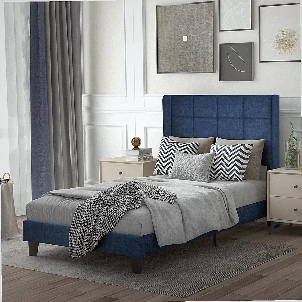 Polsterbett Einzelbett Jugendbett 90 x 200 cm Bett Bettgestell mit Lattenrost