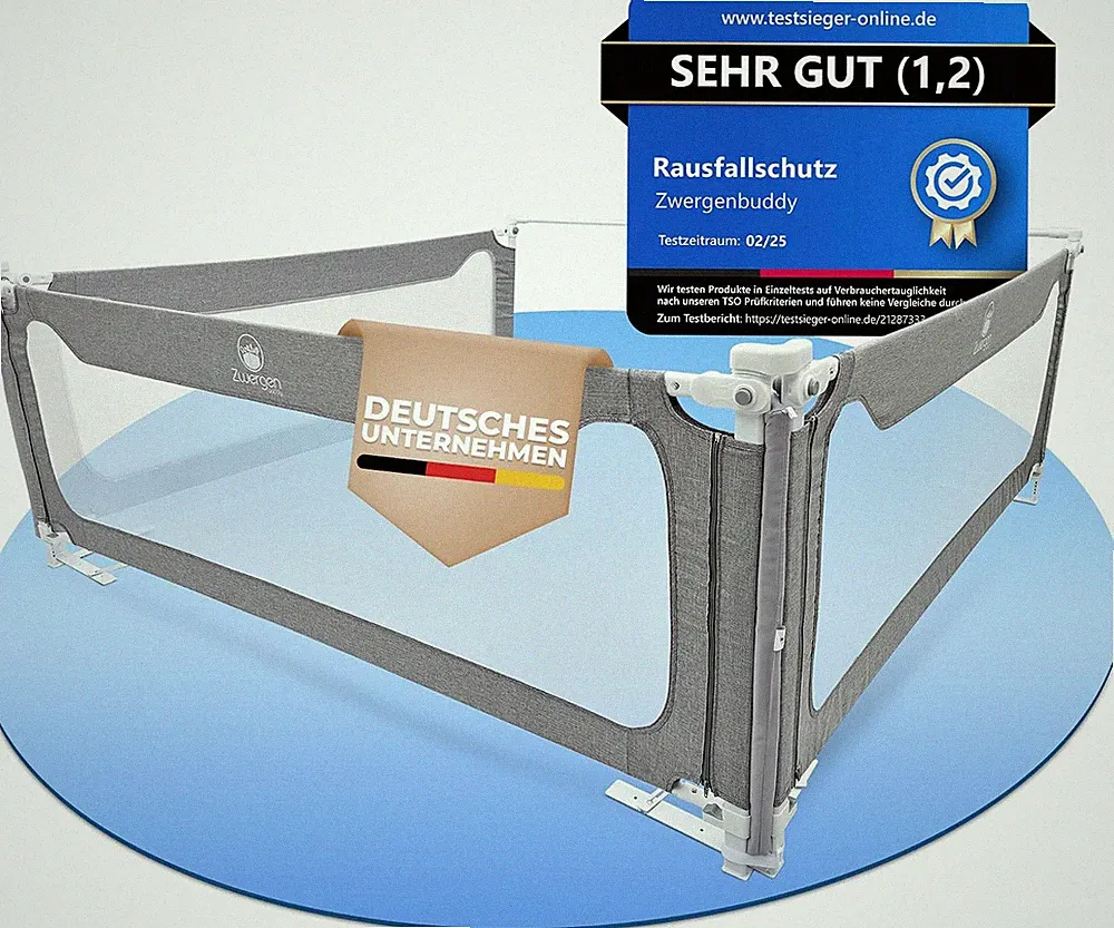 Rausfallschutz Boxspringbett & Elternbett (180X200Cm) [8-Teiliges Rausfallschutz