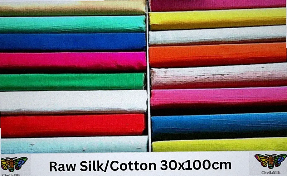 RESTE ROHSEIDE BAUMWOLLE 90 LEUCHTENDE FARBEN Größe 30 x 100 cm @ je 8,99 €