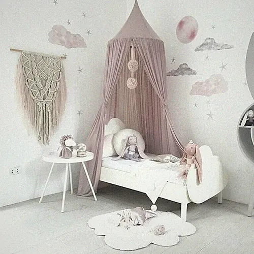 Rosa Baby Kinder Baldachin Betthimmel Prinzessin Bett Kinder Nestchen