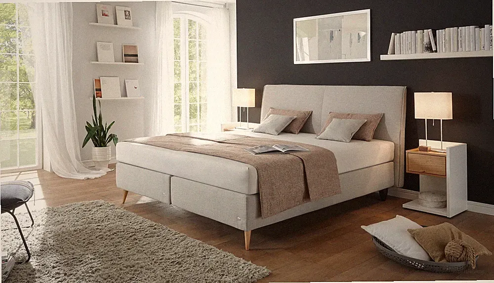 Ruf Betten Boxspringbett RUF Amado LF 180x200 cm bunt Box-Spring-Bett