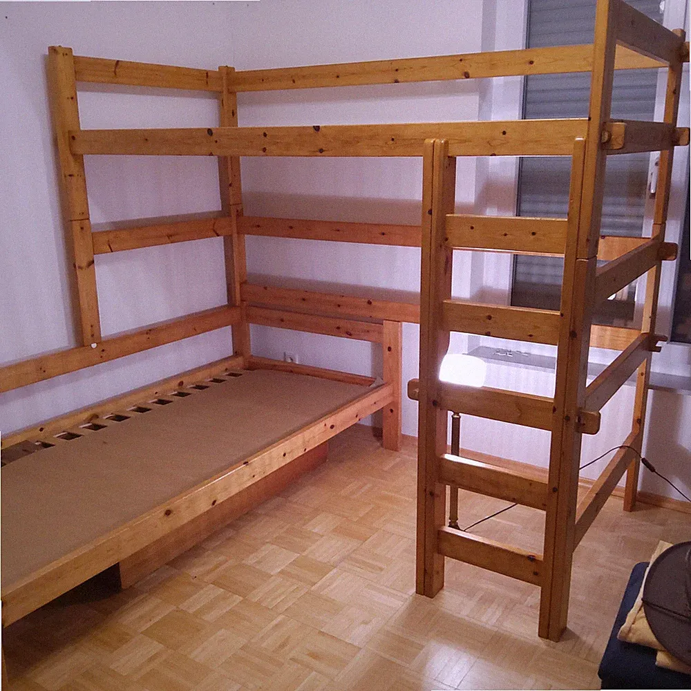 Schack Engel Etagenbett / Stockbett Massivholz Kiefer