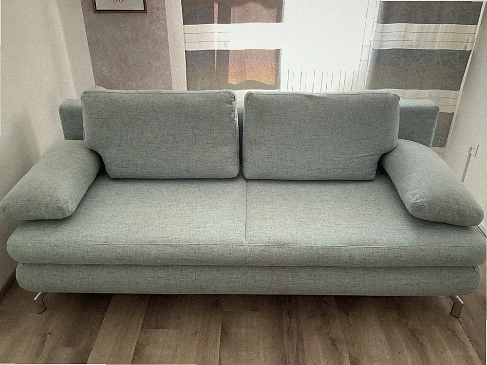 schlafcouch mit bettkasten gebraucht länge 200cm ausgeklappt 140cm breit