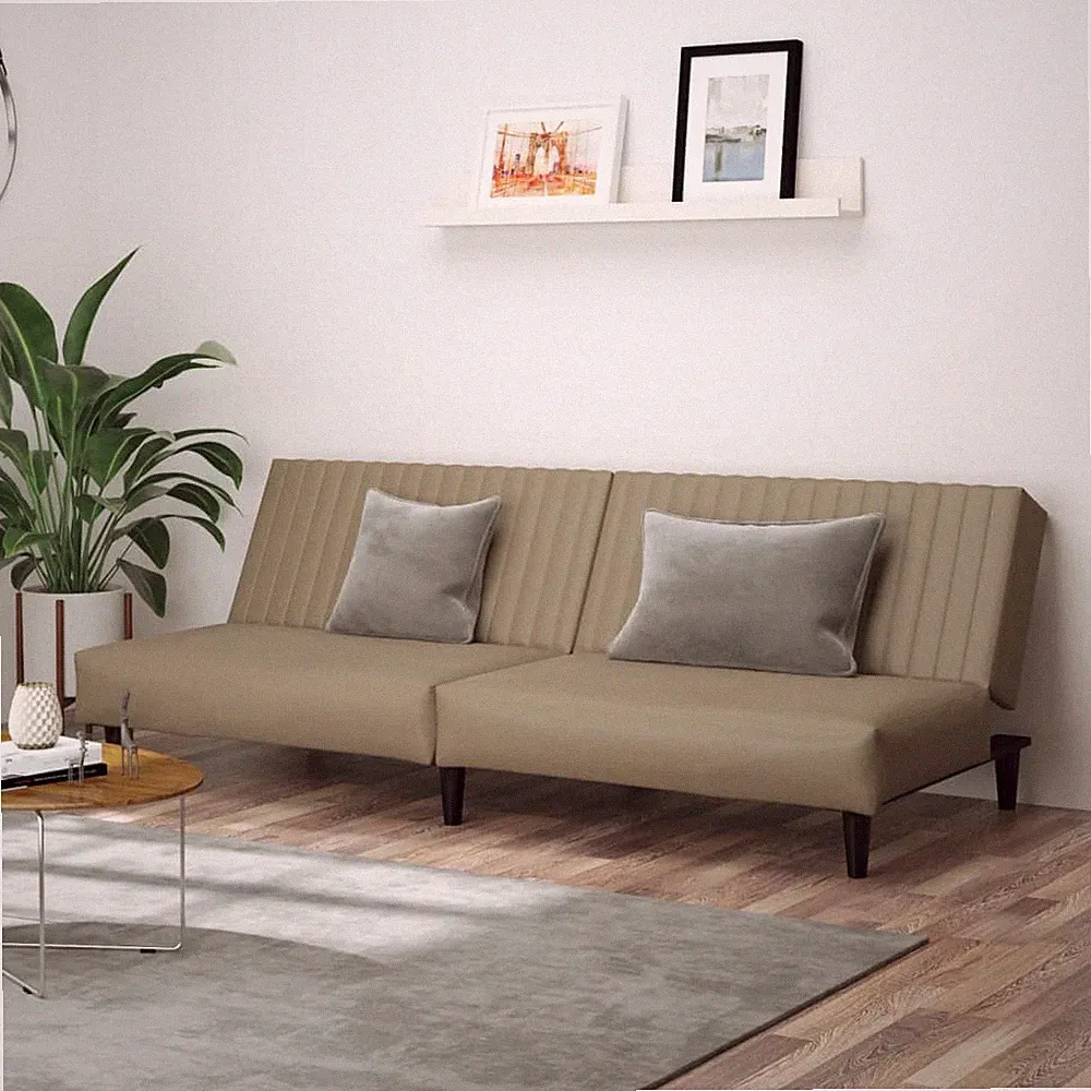 Schlafsofa 2-Sitzer Schlafcouch Tagesbett Gästebett Sofabett Kunstleder vidaXL