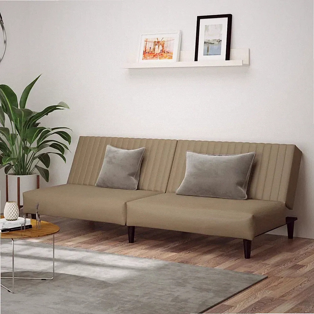 Schlafsofa 2-Sitzer Schlafcouch Tagesbett Gästebett Sofabett Kunstleder vidaXL
