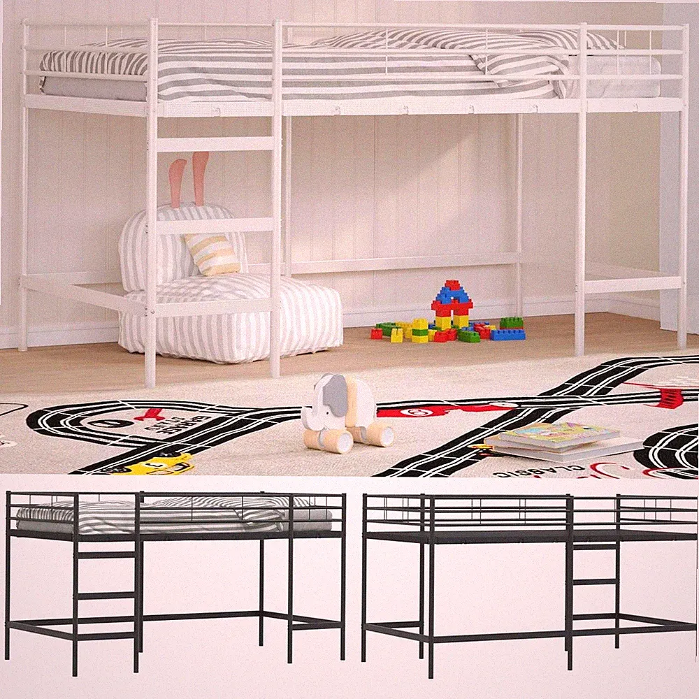 Schlafzimmerbett Loft Bettgestell Metall Bett Einzelbett Etagenbett Stockbett