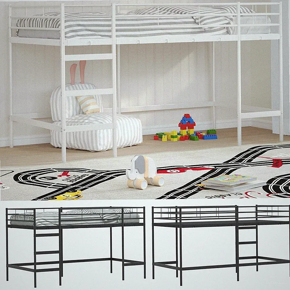 Schlafzimmerbett Loft Bettgestell Metall Bett Einzelbett Etagenbett Stockbett