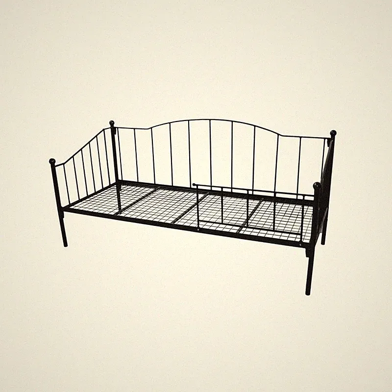 Schlichtes handgeschmiedetes Sofa Bett Tagesbett Jaro 90x200 mit Metallnetz
