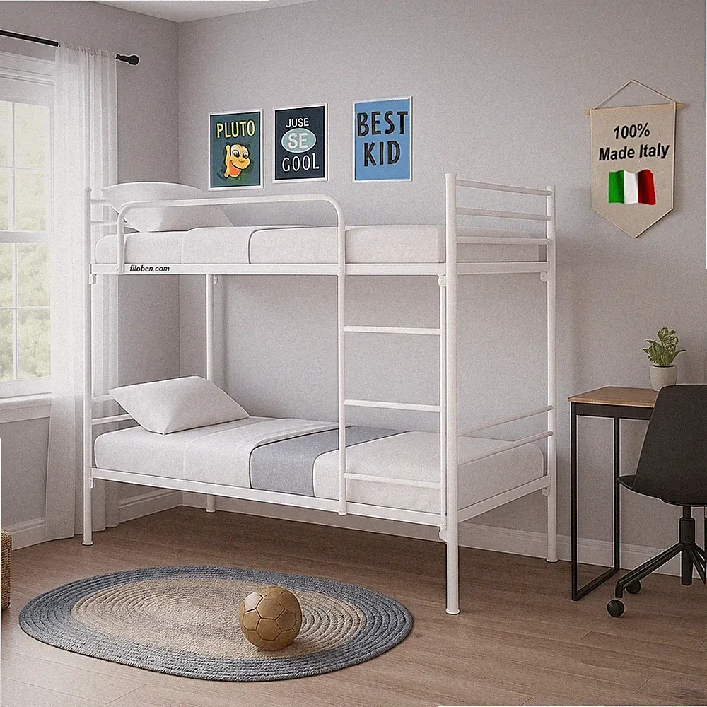 Schlossbett für Erwachsene und Kinder 200x80 h150 cm zerlegbar in 2 Betten