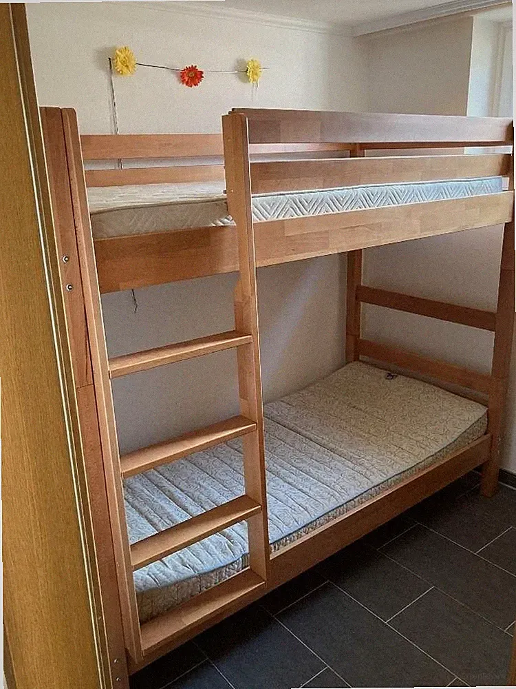 Schönes Etagenbett 90 x 200 cm Buche Massiv Extra Stabil für Kinder & Erwachsene