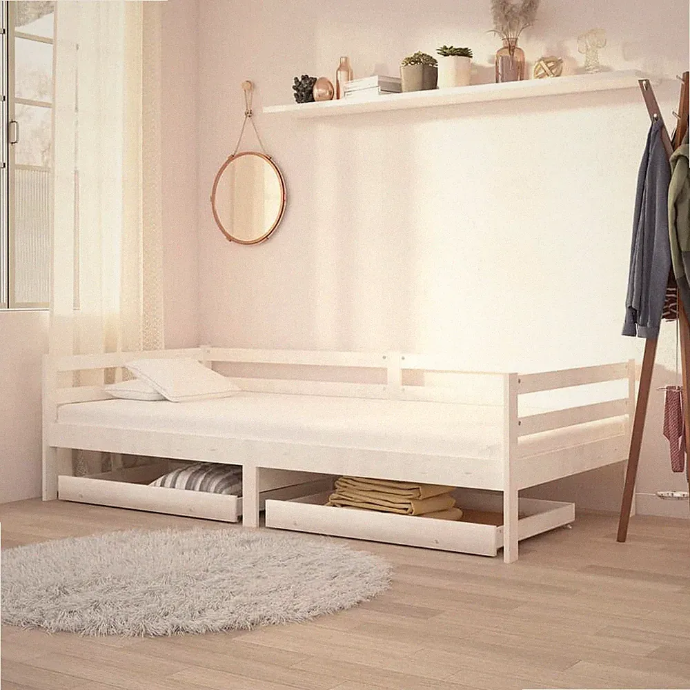 Schublade für Tagesbetten Bettschublade Bettkasten Massivholz Kiefer vidaXL