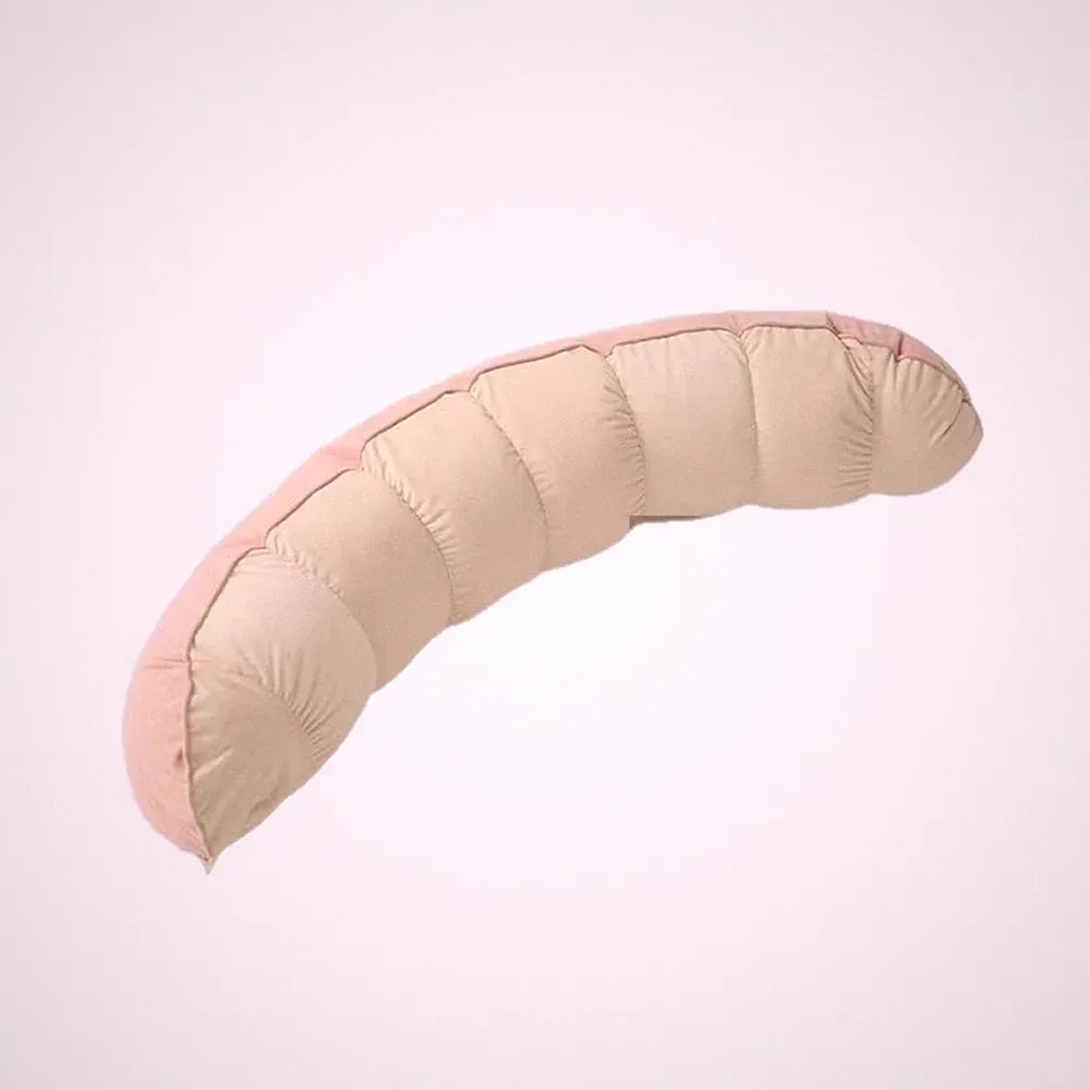 Seitenschläferkissen in erbsenform zweifarbig für Bett, Seitenschläfer