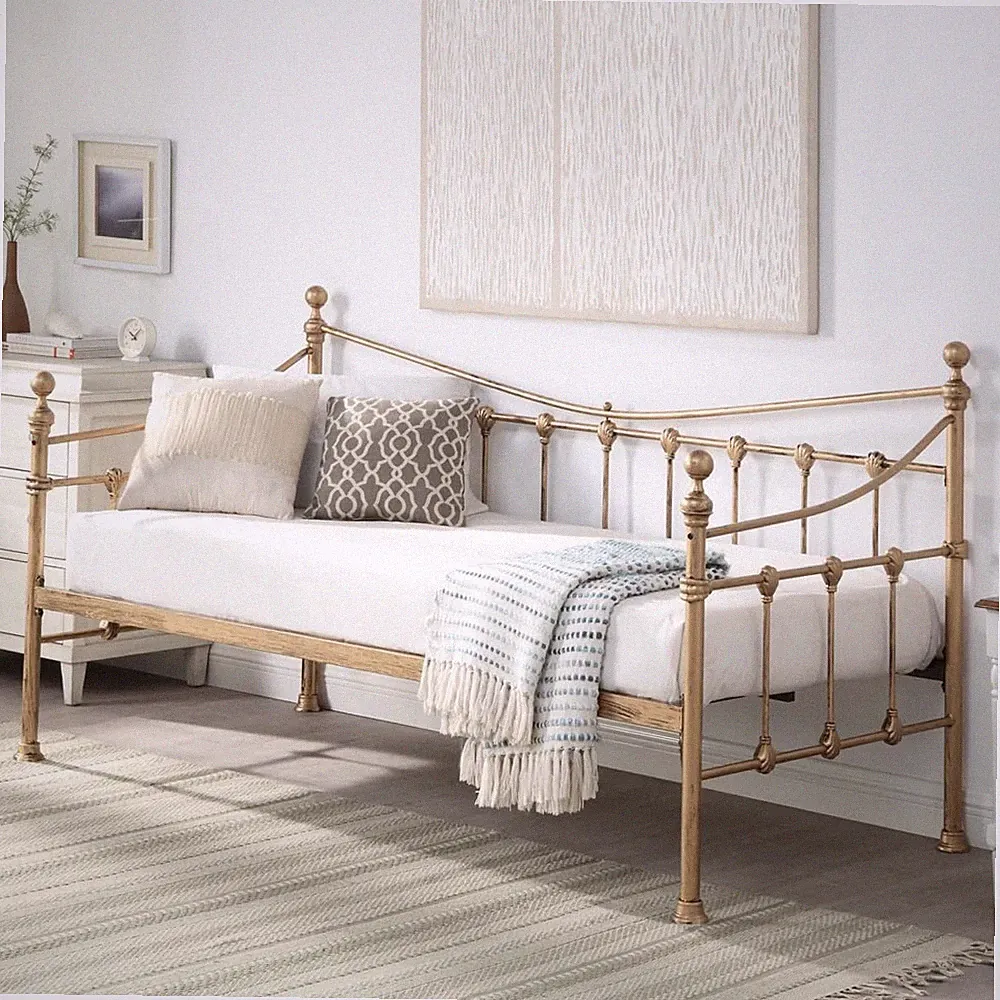 SlumberWorx NEWNHAM KLASSISCH VIKTORIANISCHER STIL WOHNZIMMER SCHLAFZIMMER METALL TAGESBETT
