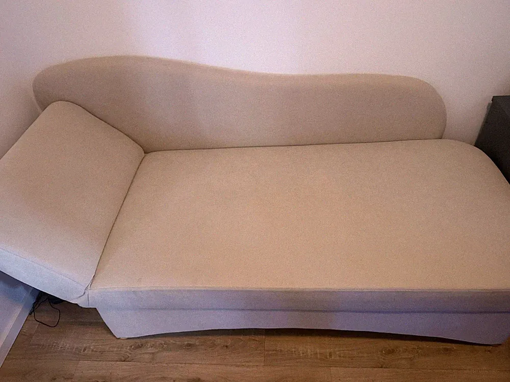 Sofa (Beige), gebraucht, Breite: 190 cm; Höhe: 85 cm; Tiefe/Ausladung: 85 cm