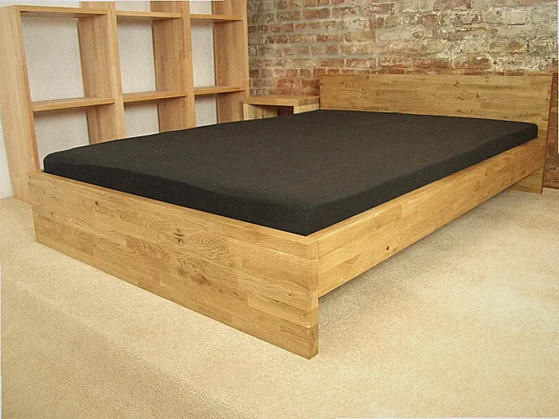 SOLO Eiche Asteiche 26mm Massivholzbett Bett Seniorenbett Einzelbett Massivholz