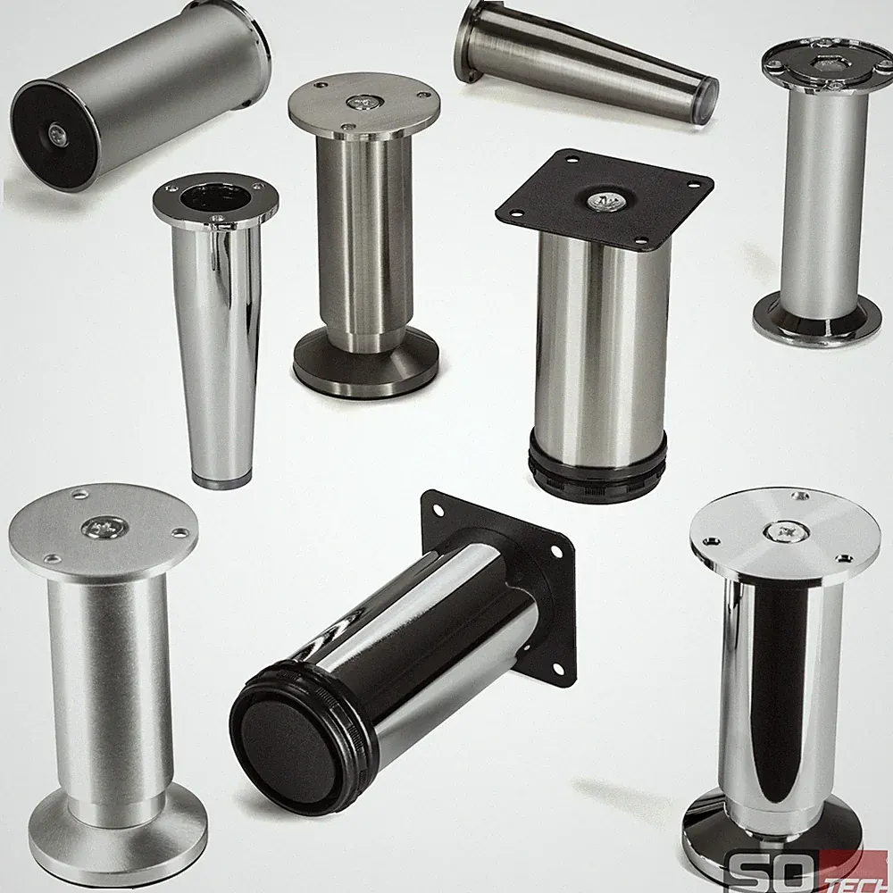 SOTECH Schrankfüße 120 mm Sesselfüße Bettfüße Kommodenfüße Möbelbeine Füße