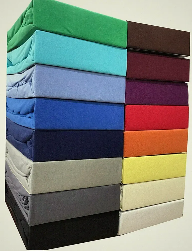 Spannbettlaken 100% Baumwolle Jersey Spannbetttuch Topper Farben Größen wählbar