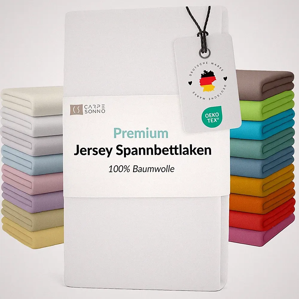 Spannbettlaken Bettlaken Laken Jersey Spannbetttuch Betttuch 100x200 - 200x220