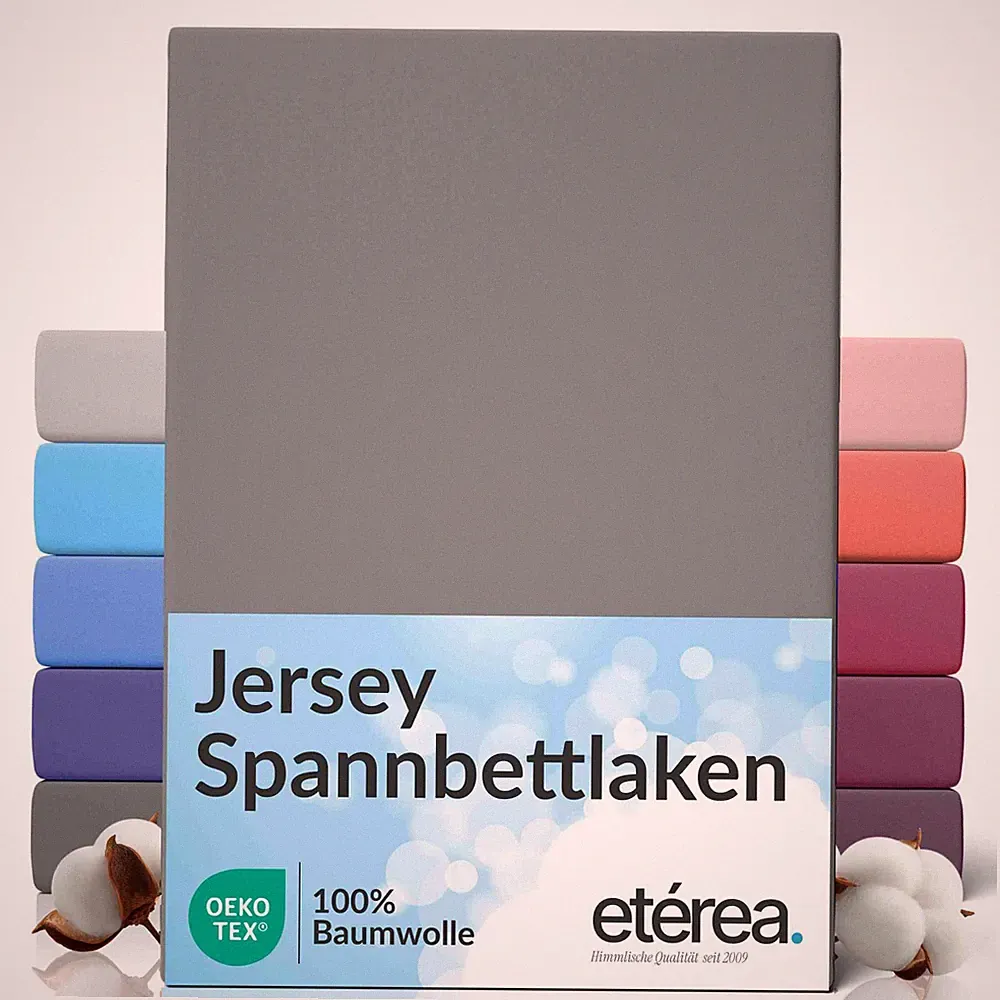 Spannbettlaken Bettlaken Spannbetttuch Jersey 100% Baumwolle Betttuch etérea