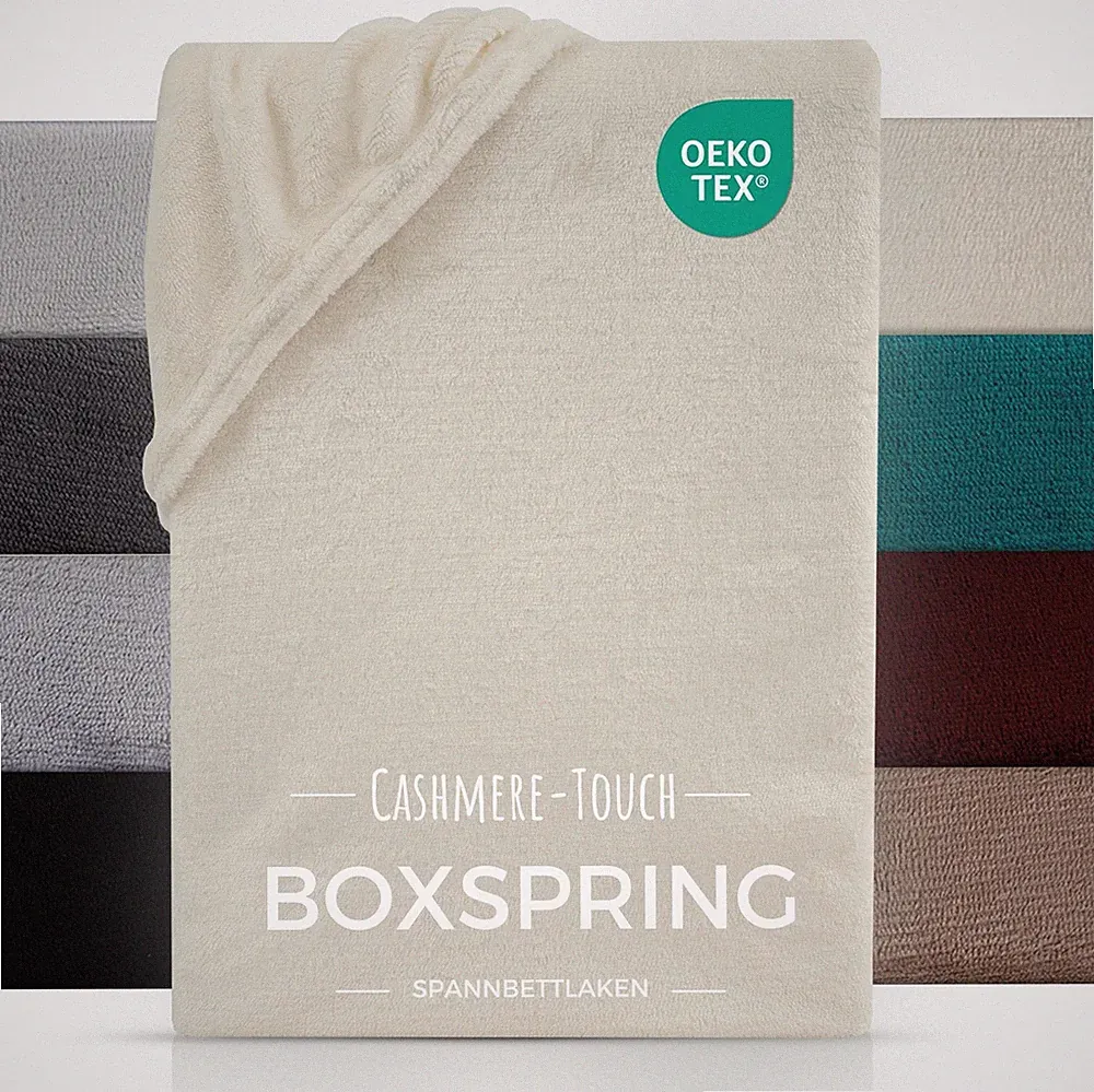 Spannbettlaken Boxspring Bettlaken Winter Cashmere Touch Warm Teddy Plüsch Nicki