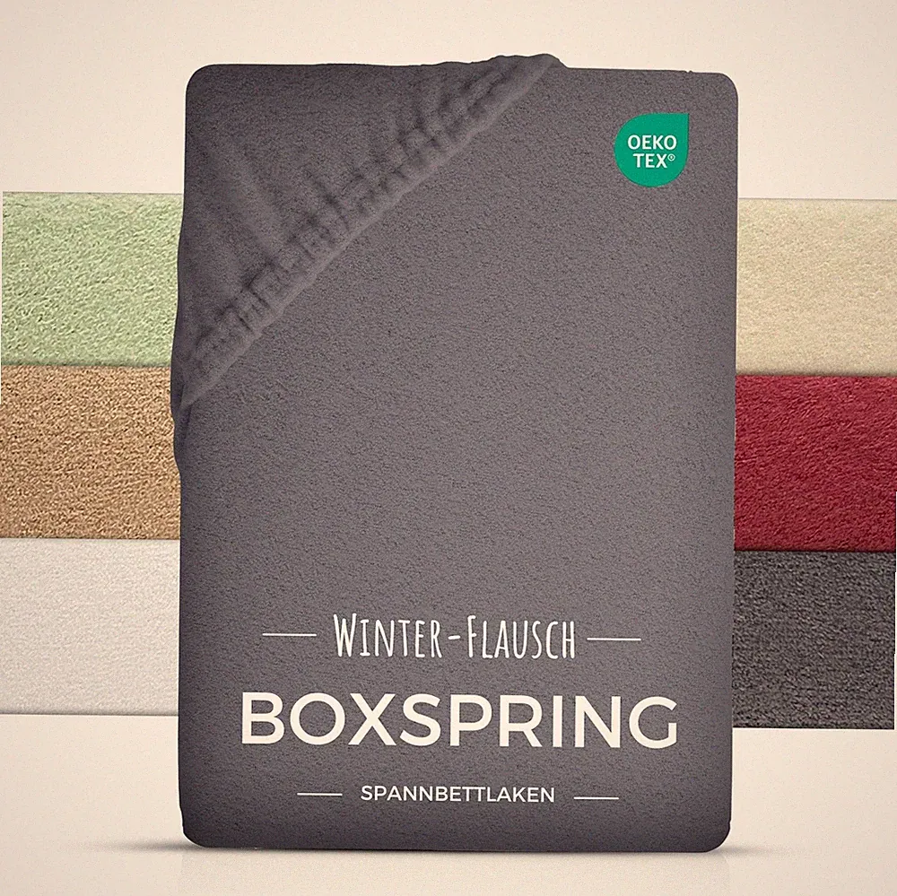 Spannbettlaken Boxspring Bettlaken Winter Warm Teddy Plüsch Nicki Kuschelig Warm
