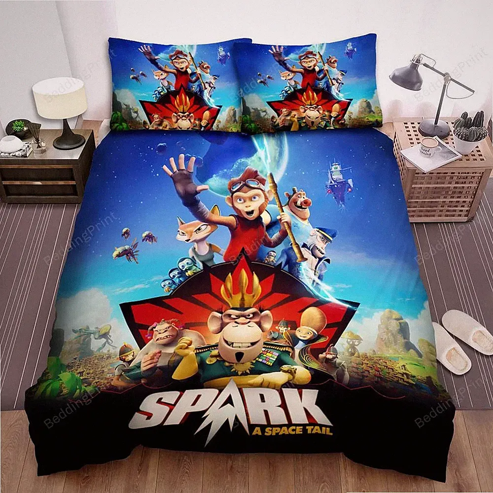 Spark Space Tail Quilt Bett bezug Einzel größe Kinder Bettwäsche Dekor/anpassbar