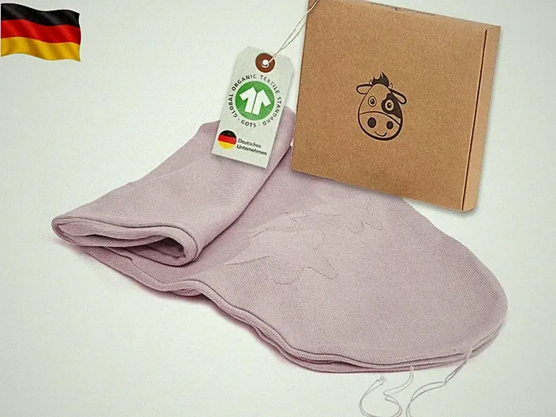 Stillkissenbezug für 190 cm Stillkissen XXL Bio Baumwolle (Öko-Tex 100) flieder