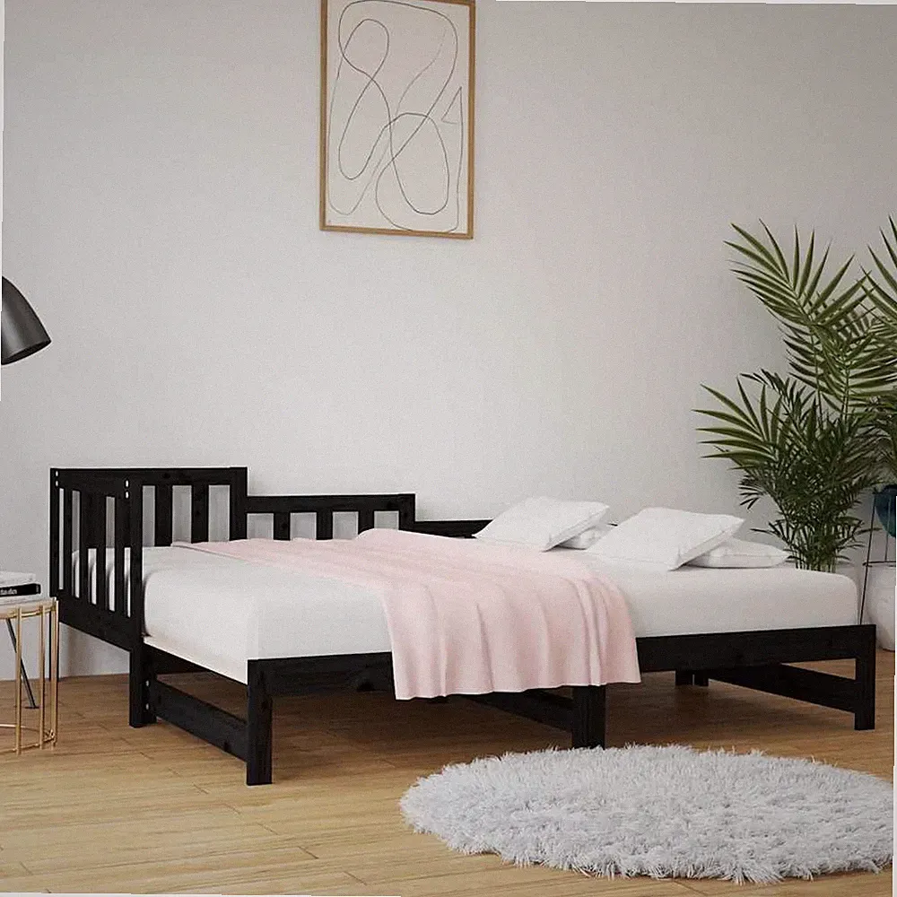 Tagesbett Ausziehbar Massivholz Kiefer Sofabett Sofa mehrere Auswahl vidaXL