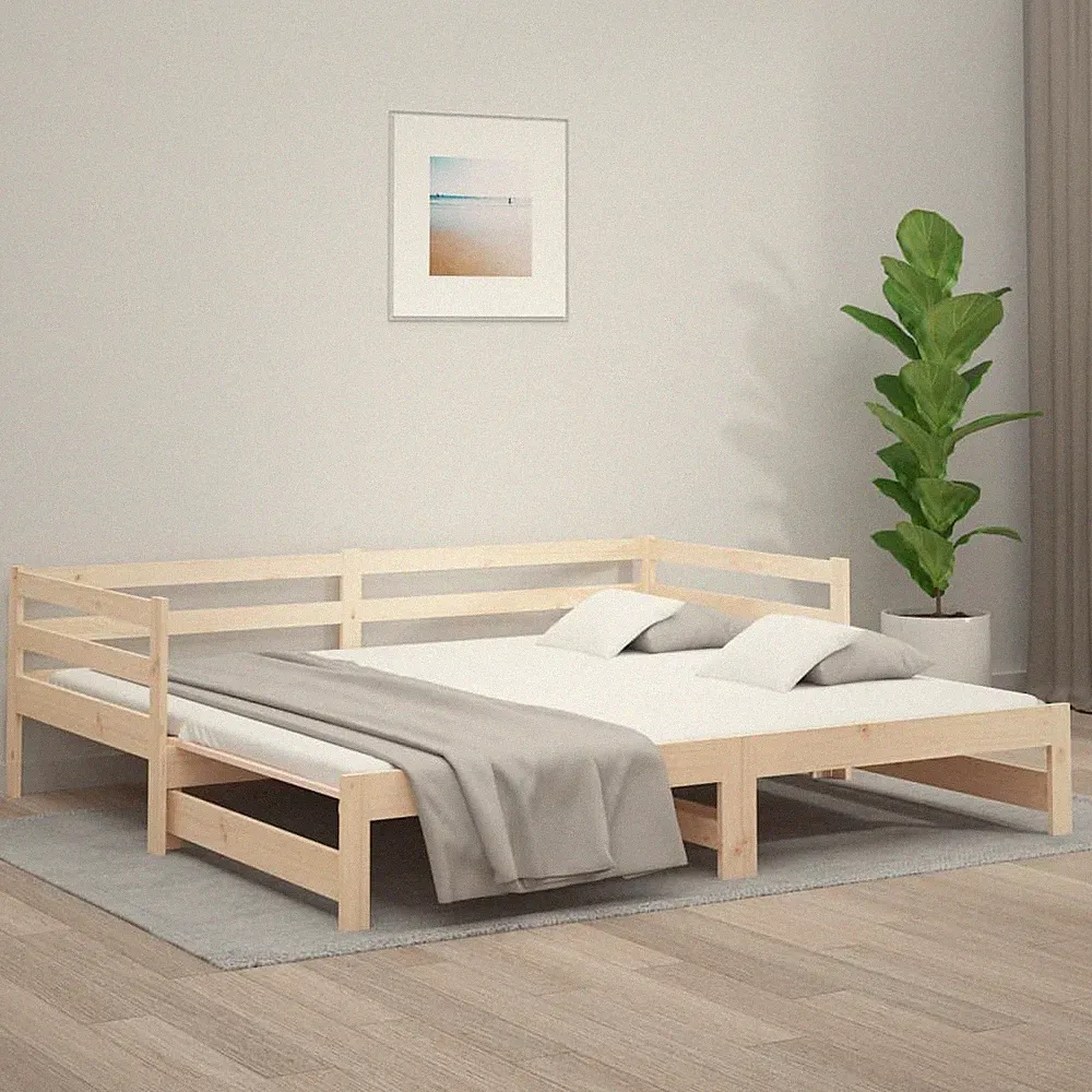 Tagesbett Ausziehbar Natur Homestyle Massivholz Kiefer mehrere Auswahl Modernes