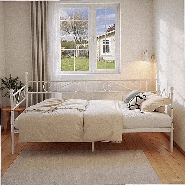 Tagesbett, Bettgestell 90x200 cm, Metall, , Familienbett, Schlafsofa