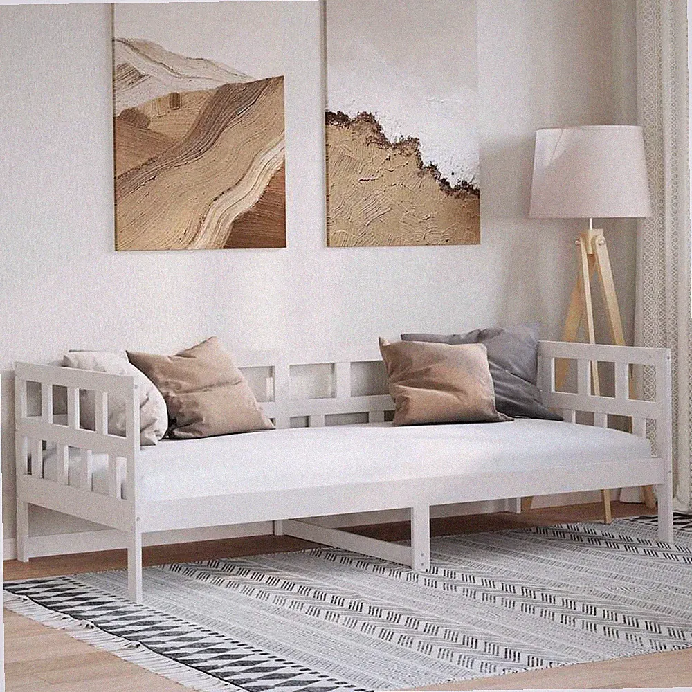 Tagesbett Gästebett Sofabett Holzbett Schlafsofa Bett Massivholz Kiefer vidaXL