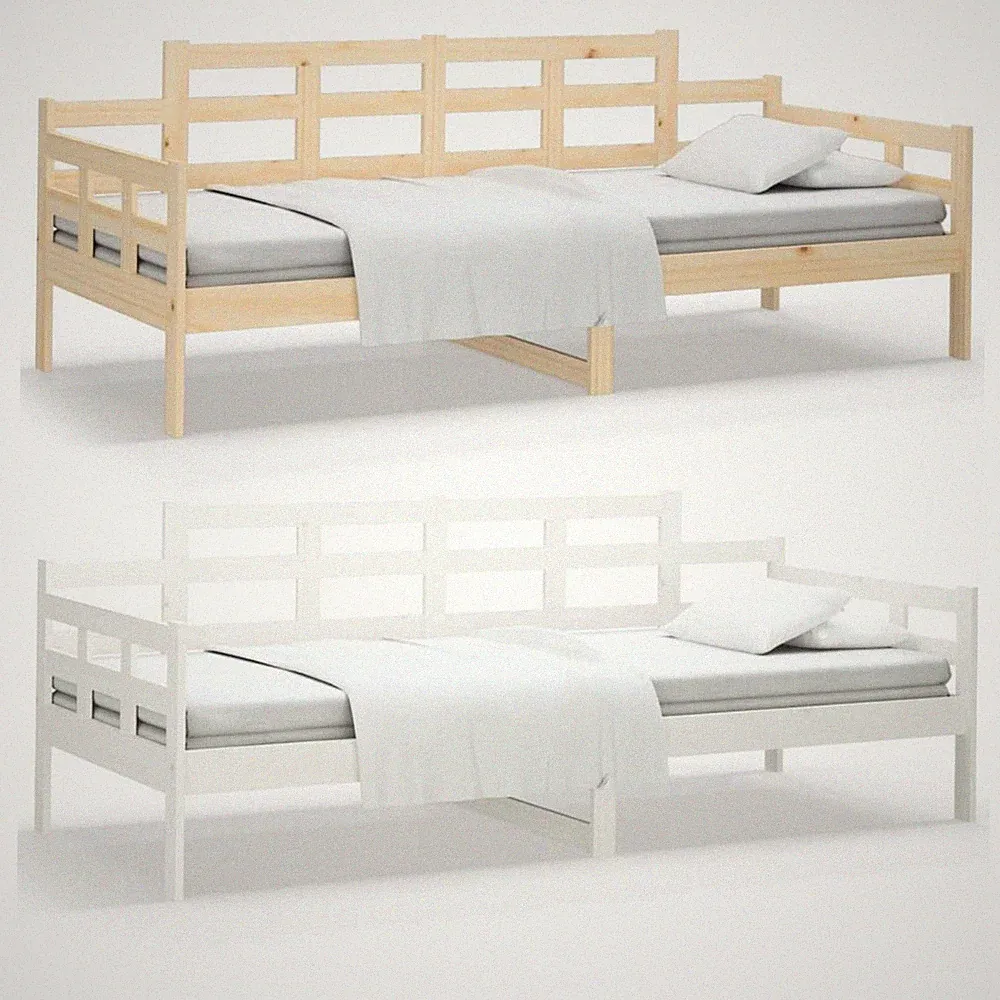 Tagesbett Massivholz Kiefer Bett Holzbett 80x200 90x200cm Einzelbett Bettgestell