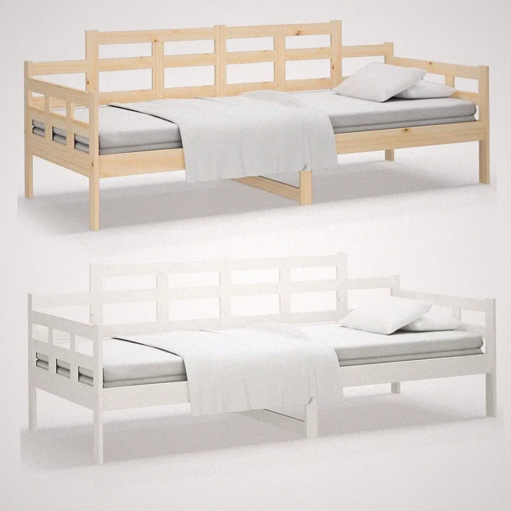 Tagesbett Massivholz Kiefer Bett Holzbett 80x200 90x200cm Einzelbett Bettgestell