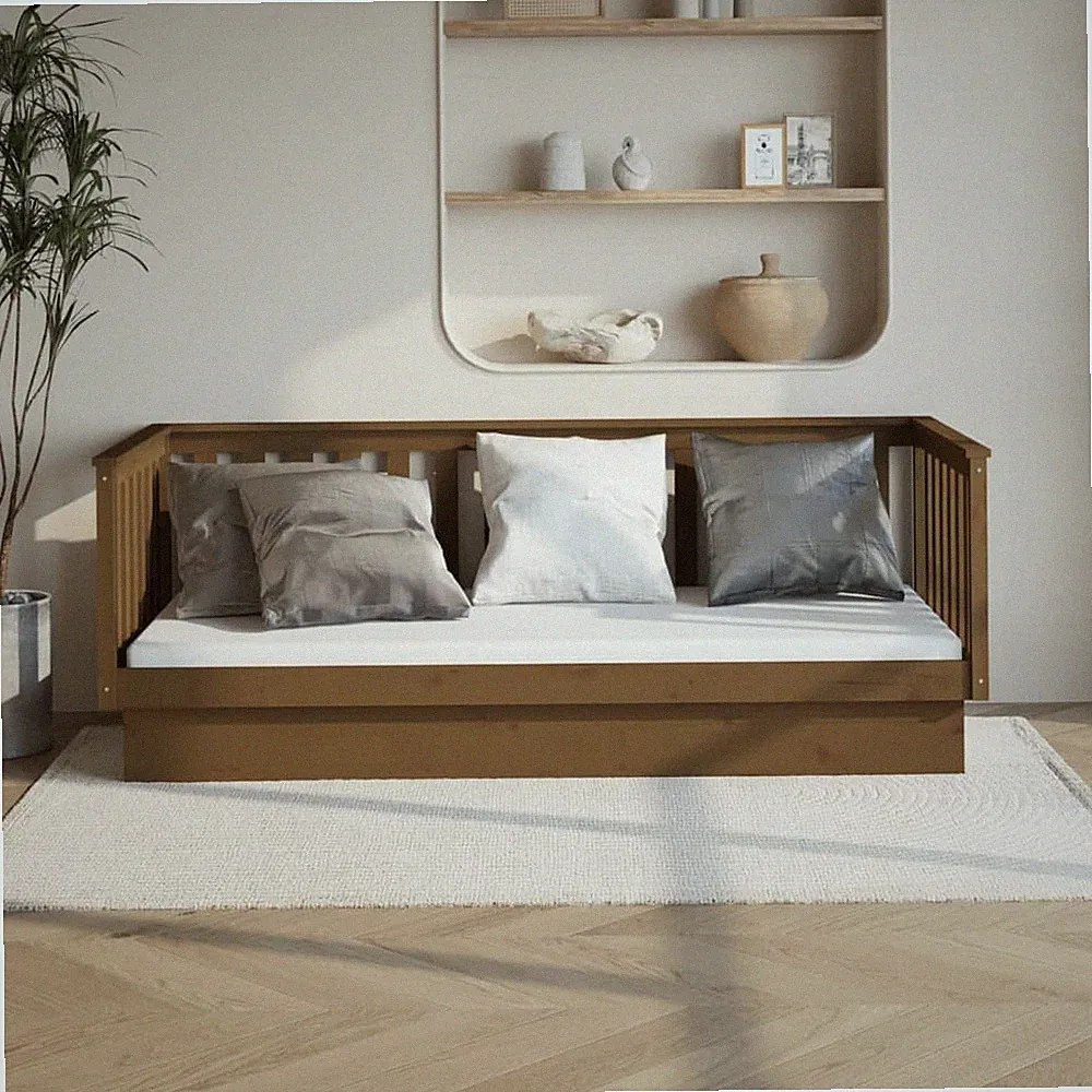 Tagesbett Massivholz Kiefer Bettgestelle Einzelbett Sofabett Gästebett Sofa DE